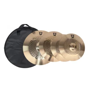 Set de Platillos para Batería Wotan W-CYMBAL-SET – Hi-Hat, Crash y Ride (Con Bolso)